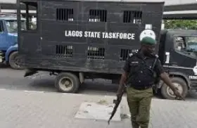 Chaos in Lagos as Suspected Hoodlums Set Fagba Railway Corridor Ablaze During Taskforce Raid